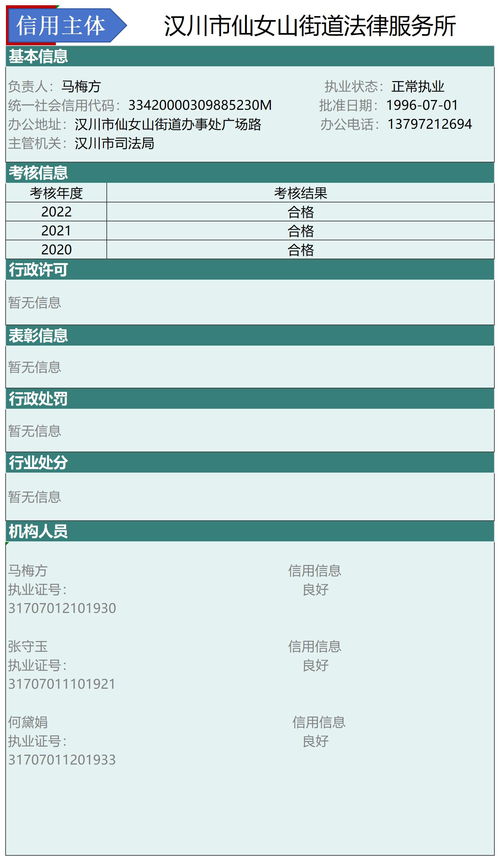 漢川市2024年法律服務(wù)信用信息平臺 集成律師、公證與司法鑒定行業(yè)信用體系